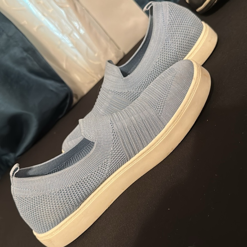 Women's Slip-On Sneakers - Blue - Picture 2 of 4